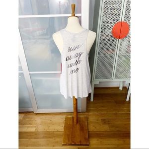NWT Betsey Johnson Performance Run Away With Me Tank